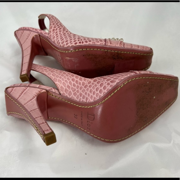 Dior pink and crystal pumps 39 - Picture 4 of 9